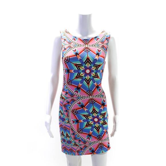 Mara Hoffman Swim Womens Multicolor Printed Open Back Swim Cover Up Dress Size S - Picture 1 of 4